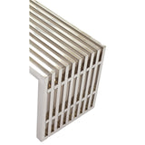 Fenn Medium Stainless Steel Bench in Silver