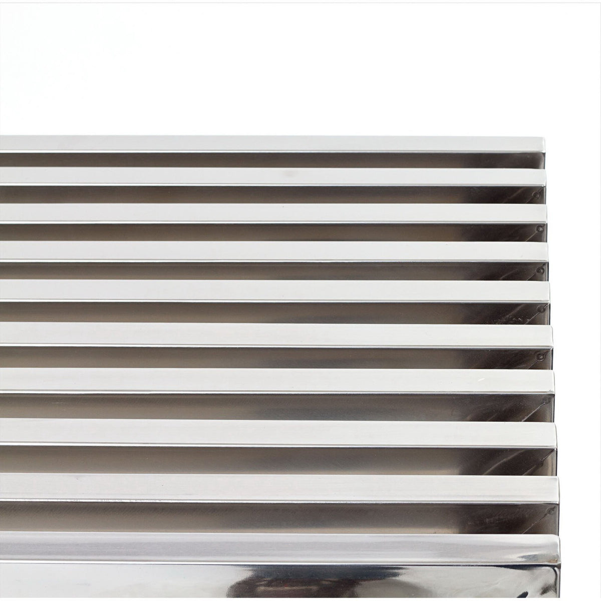 Gridiron Medium Stainless Steel Bench in Silver
