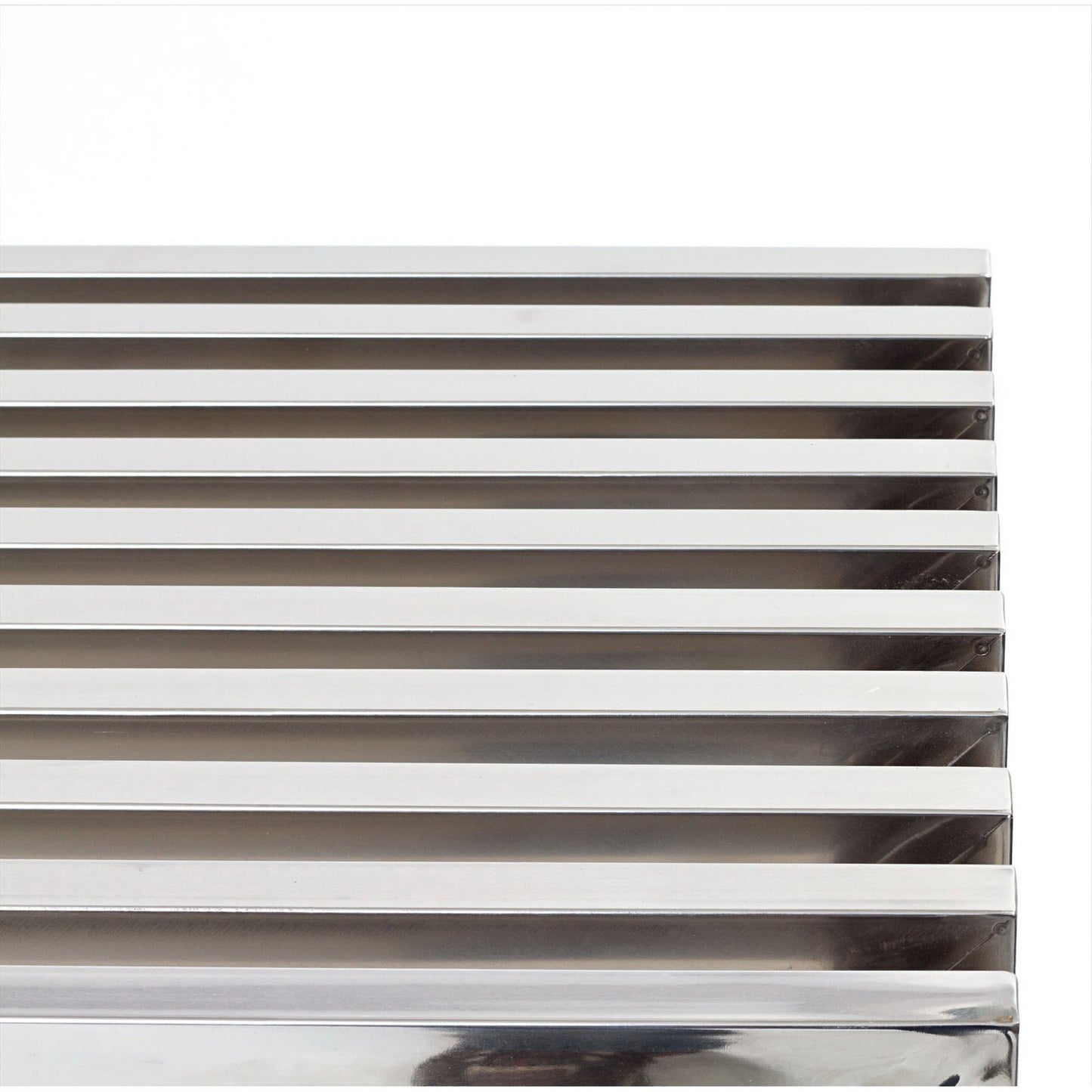 Gridiron Medium Stainless Steel Bench by Furniture For America
