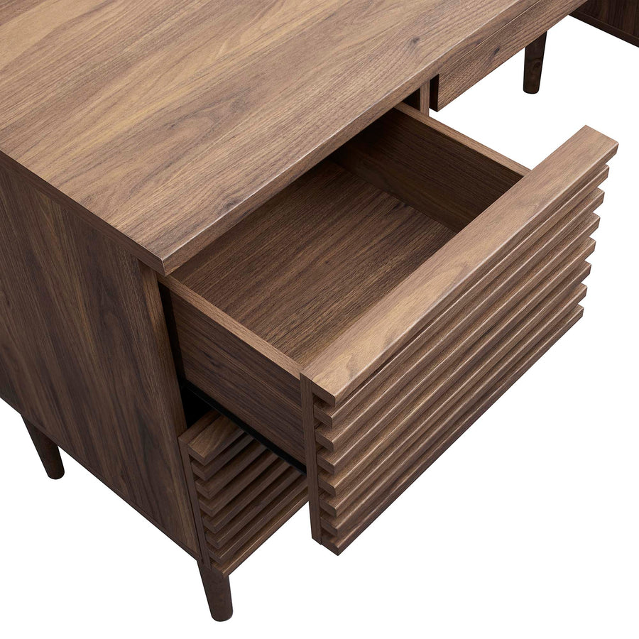 Vera Office Desk in Walnut