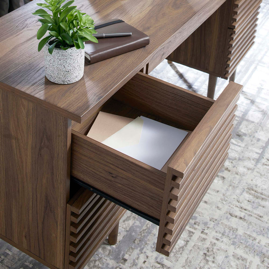 Vera Office Desk in Walnut