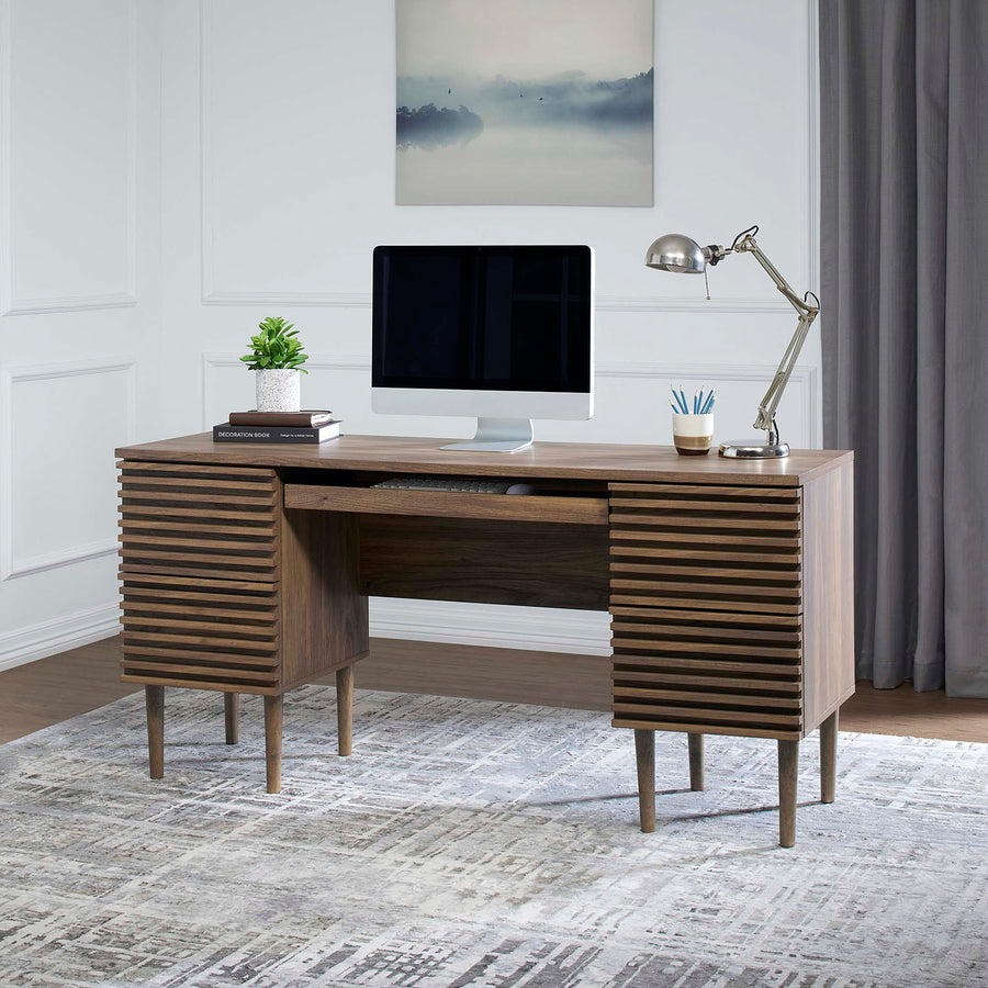 Vera Office Desk in Walnut
