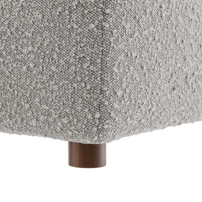 Commix Down Filled Overstuffed Boucle Fabric Corner Chair by Furniture For America