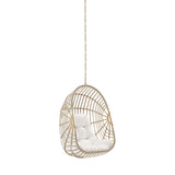 Notus Wicker Rattan Outdoor Patio Rattan Swing Chair without Stand in Natural White