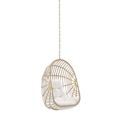 Amalie Wicker Rattan Outdoor Patio Rattan Swing Chair without Stand by Furniture for America