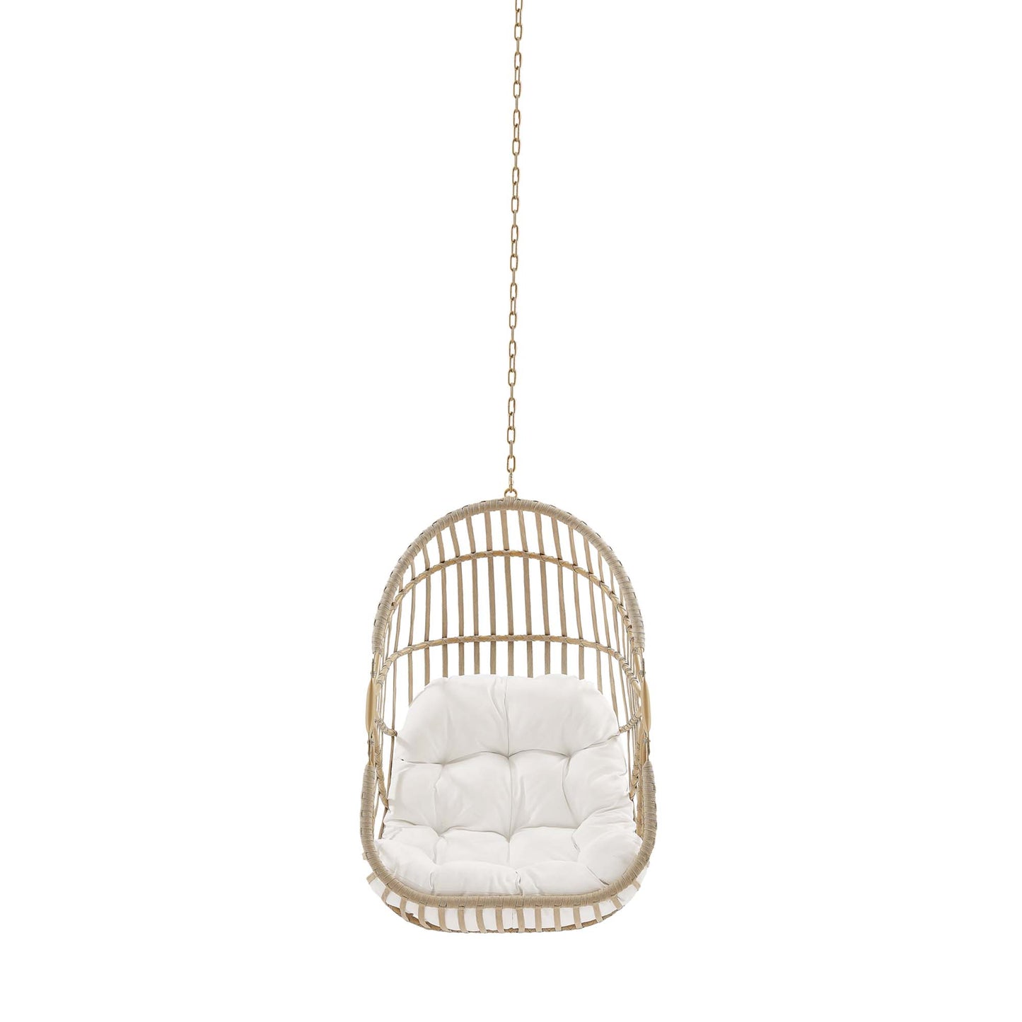 Amalie Wicker Rattan Outdoor Patio Rattan Swing Chair without Stand by Furniture for America