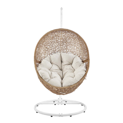 Encase Outdoor Patio Rattan Swing Chair by Furniture for America
