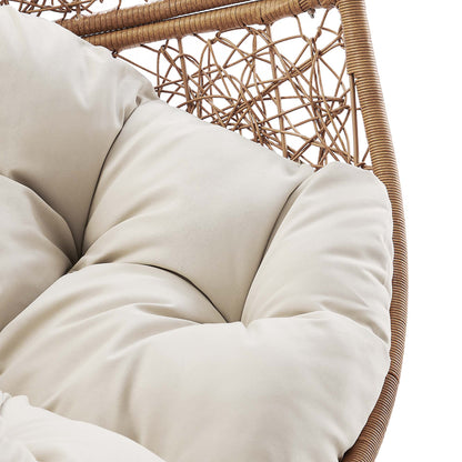 Encase Outdoor Patio Rattan Swing Chair by Furniture for America