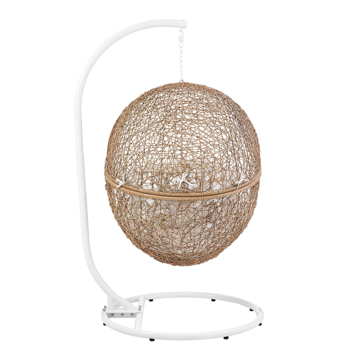 Encase Outdoor Patio Rattan Swing Chair by Furniture for America