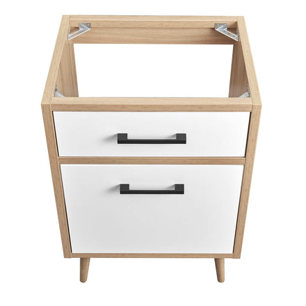 Maverick 24" Bathroom Vanity Cabinet Sink Basin Not Included in Oak White