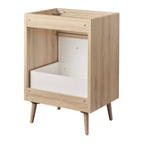 Crest 24" Bathroom Vanity Cabinet Sink Basin Not Included in Oak White