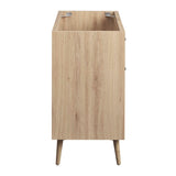 Crest 36" Bathroom Vanity Cabinet Sink Basin Not Included in Oak White