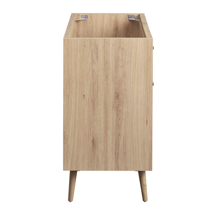 Crest 36" Bathroom Vanity Cabinet Sink Basin Not Included in Oak White