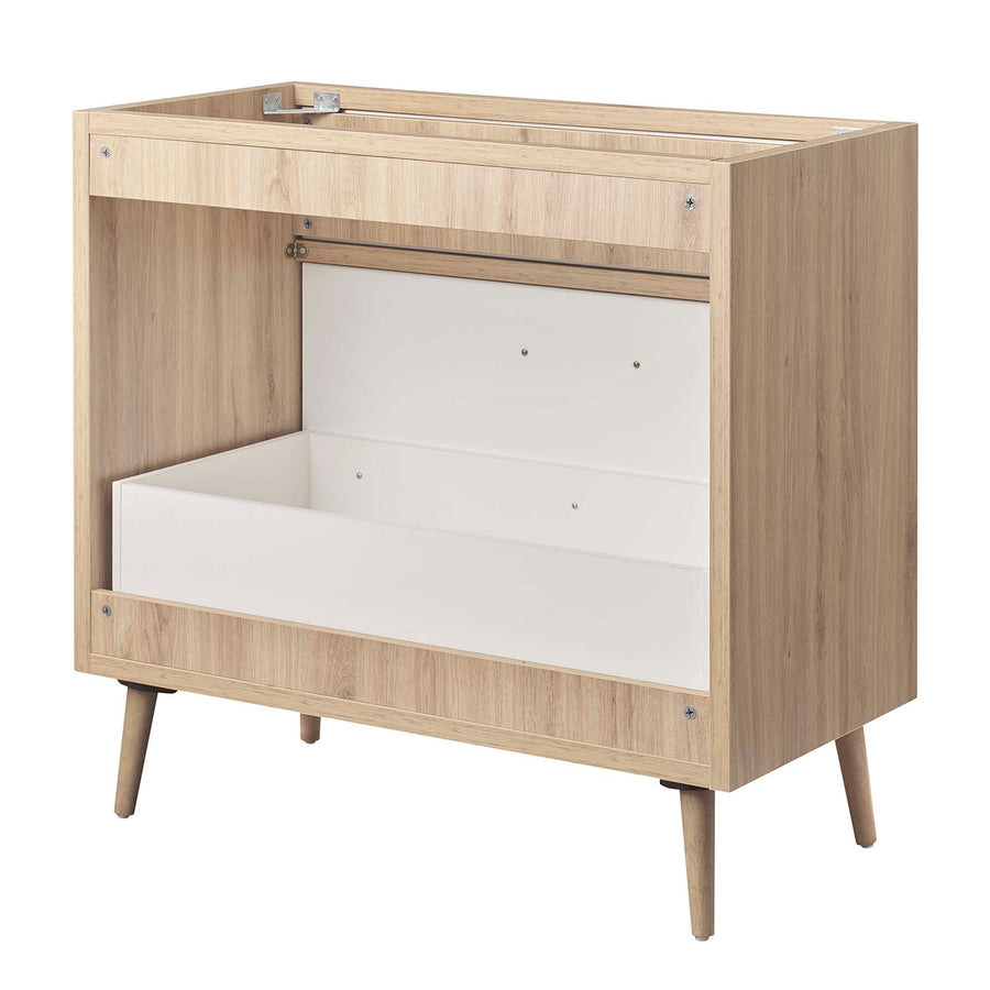 Crest 36" Bathroom Vanity Cabinet Sink Basin Not Included in Oak White
