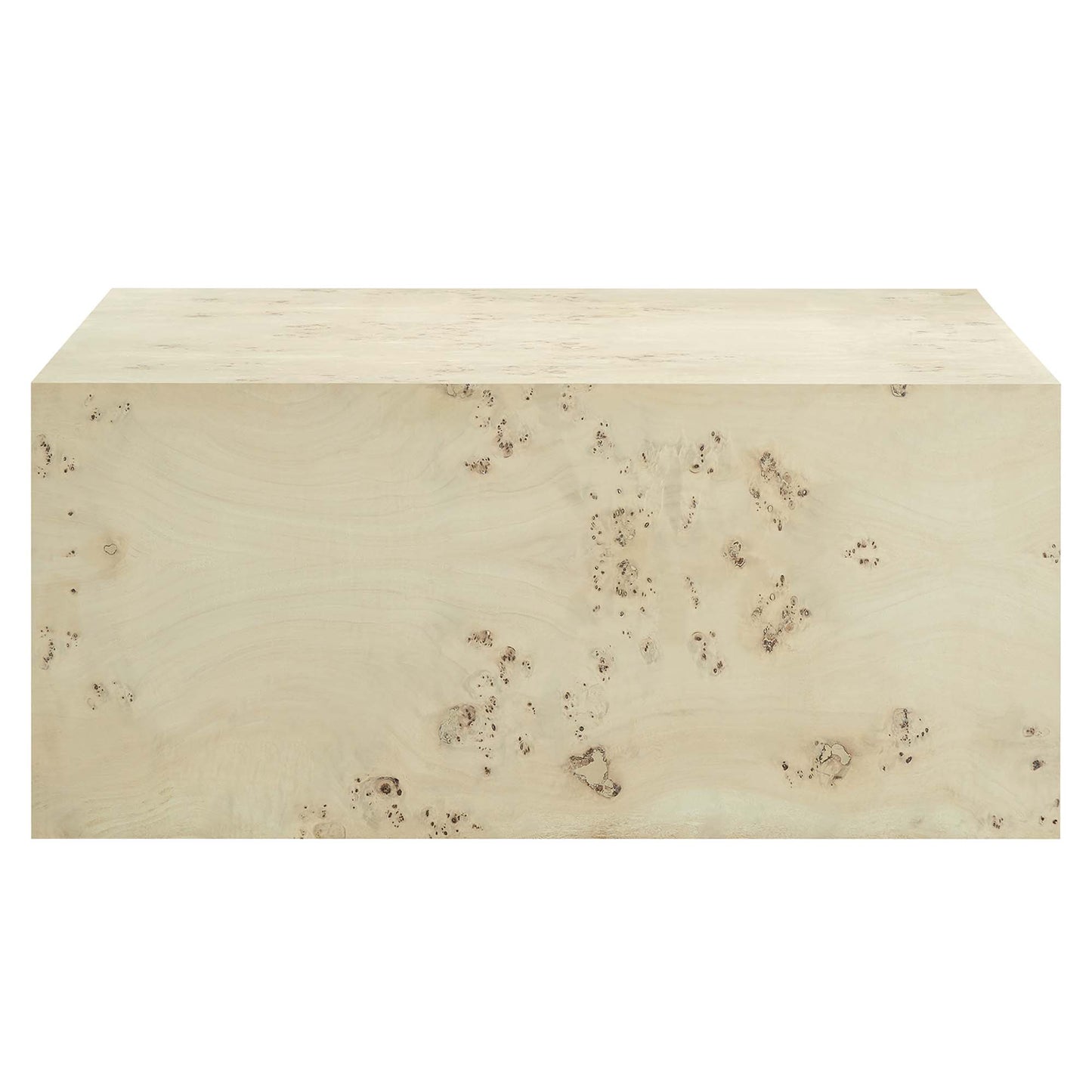 Cosmos 36" Square Burl Wood Coffee Table by Furniture For America