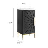 Briar 18" Bathroom Vanity in White Black