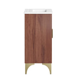 Ridge 18" Bathroom Vanity in White Walnut