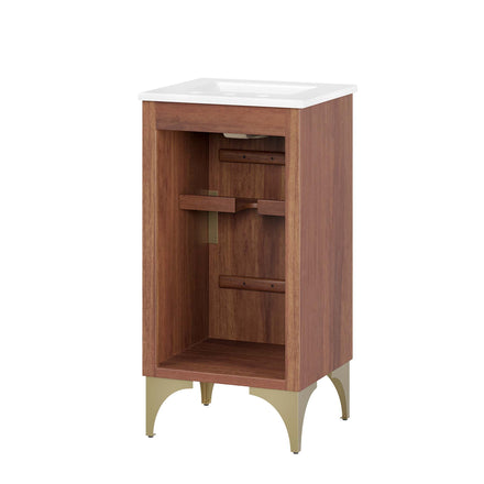 Daylight 18" Bathroom Vanity in White Walnut