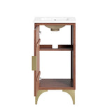 Ridge 18" Bathroom Vanity in White Walnut