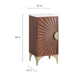 Ridge 18" Bathroom Vanity in White Walnut