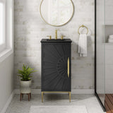 Briar 18" Bathroom Vanity in Black Black