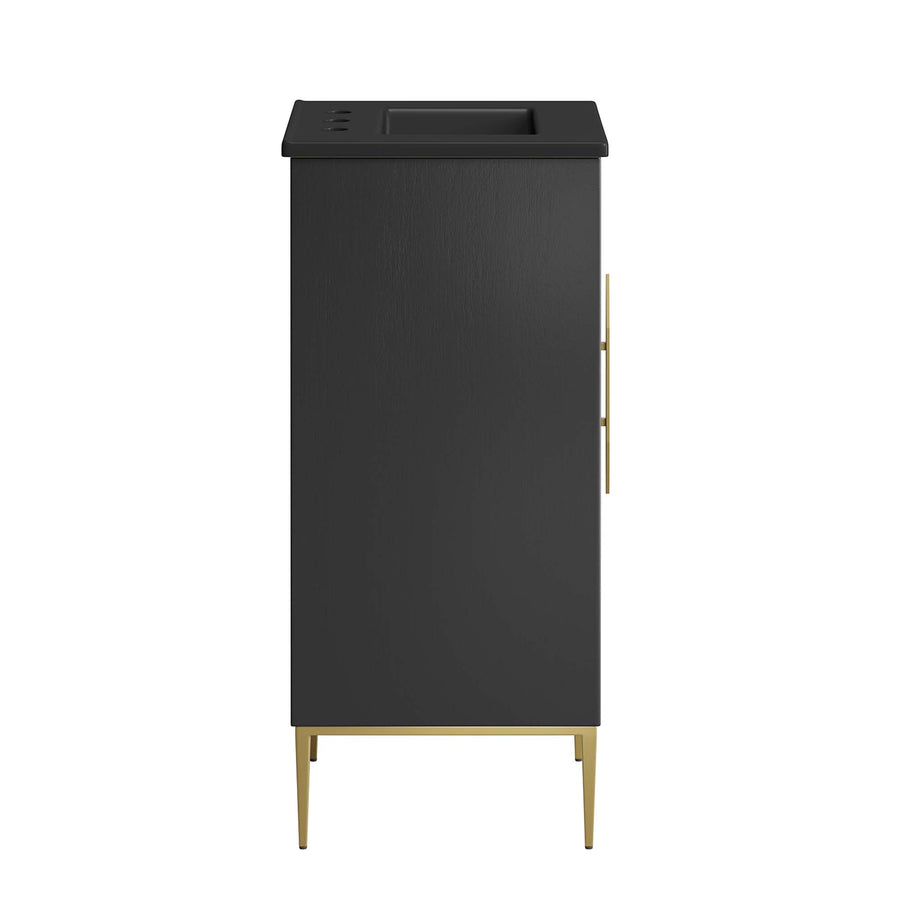 Briar 18" Bathroom Vanity in Black Black
