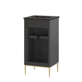 Briar 18" Bathroom Vanity in Black Black