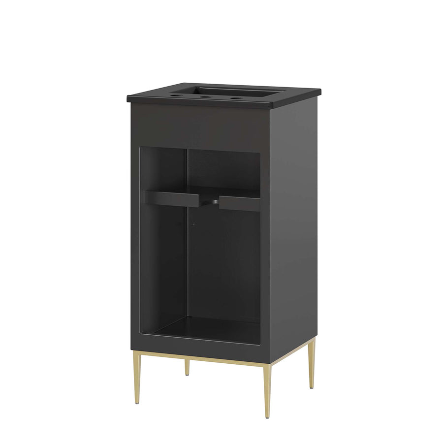 Briar 18" Bathroom Vanity in Black Black