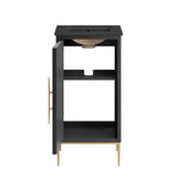 Briar 18" Bathroom Vanity in Black Black