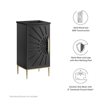Awaken 18" Bathroom Vanity by Furniture For America