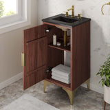 Ridge 18" Bathroom Vanity in Black Walnut