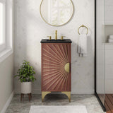 Ridge 18" Bathroom Vanity in Black Walnut