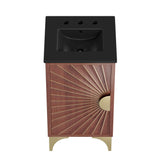 Ridge 18" Bathroom Vanity in Black Walnut