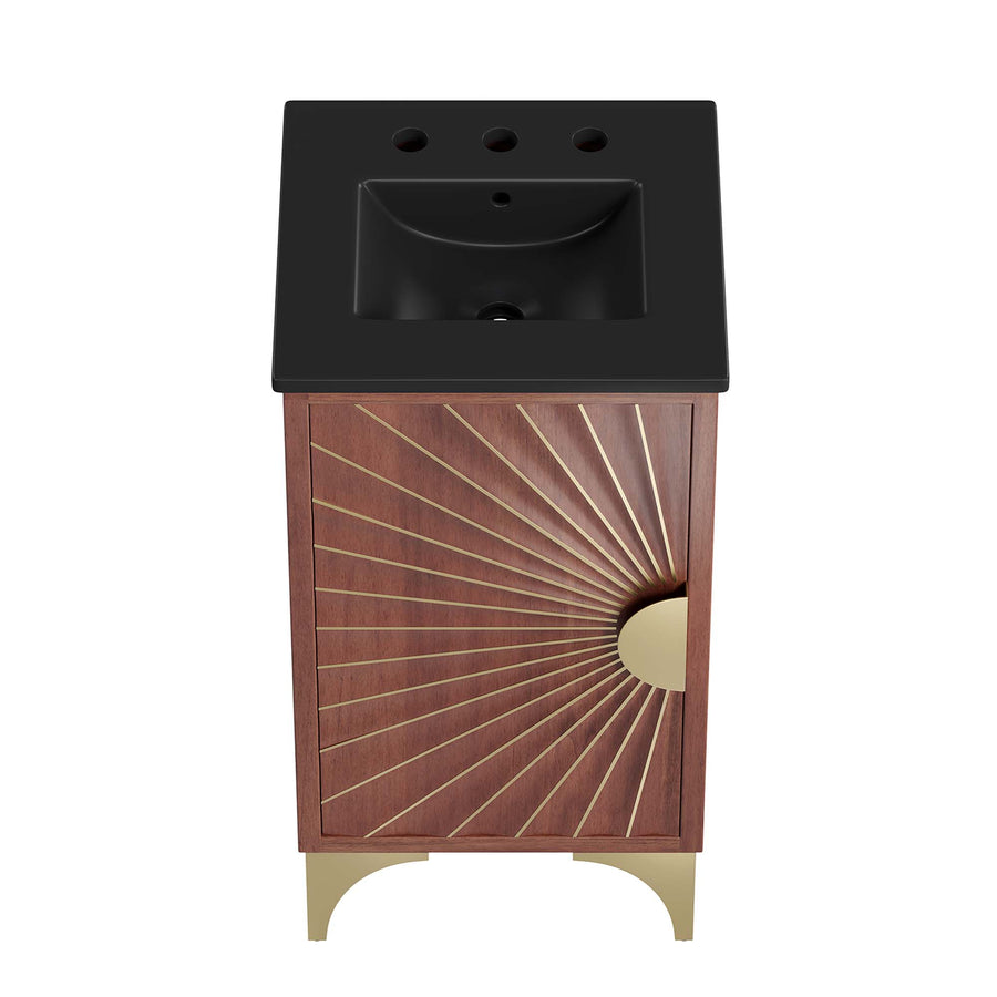Ridge 18" Bathroom Vanity in Black Walnut