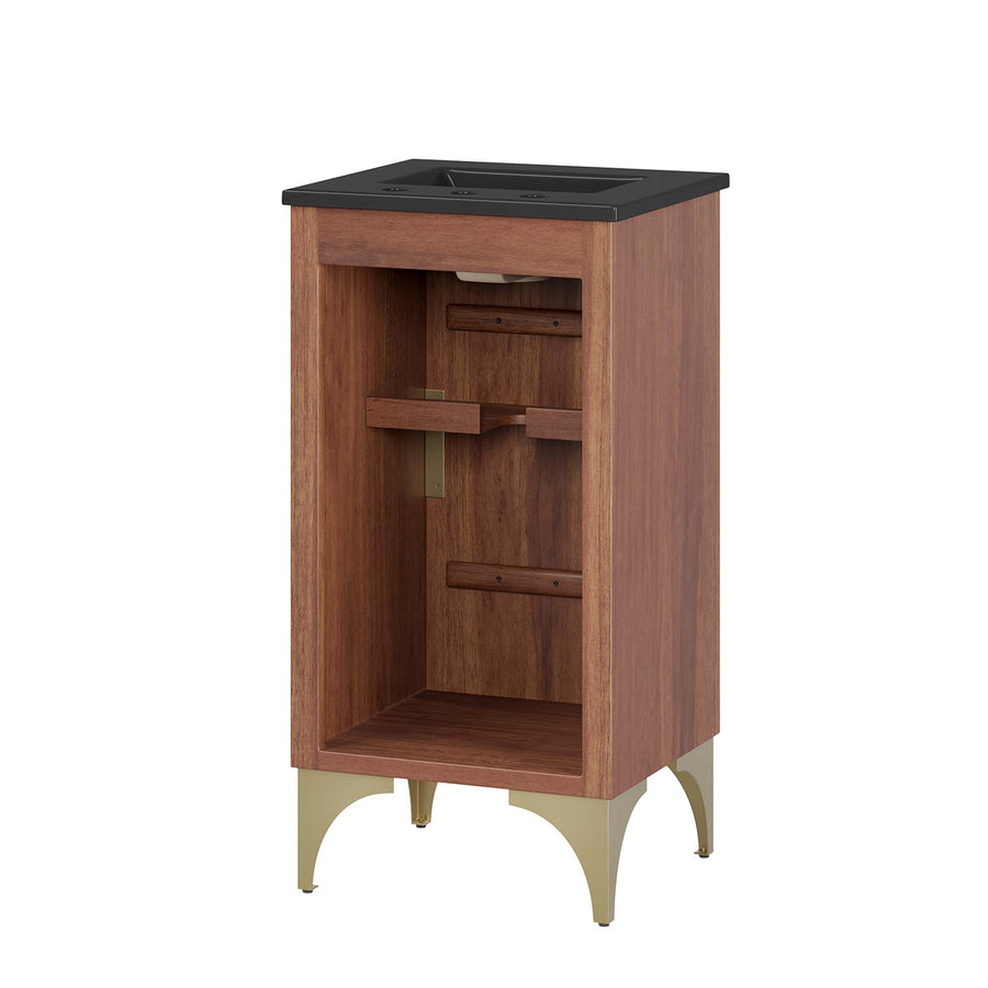 Ridge 18" Bathroom Vanity in Black Walnut