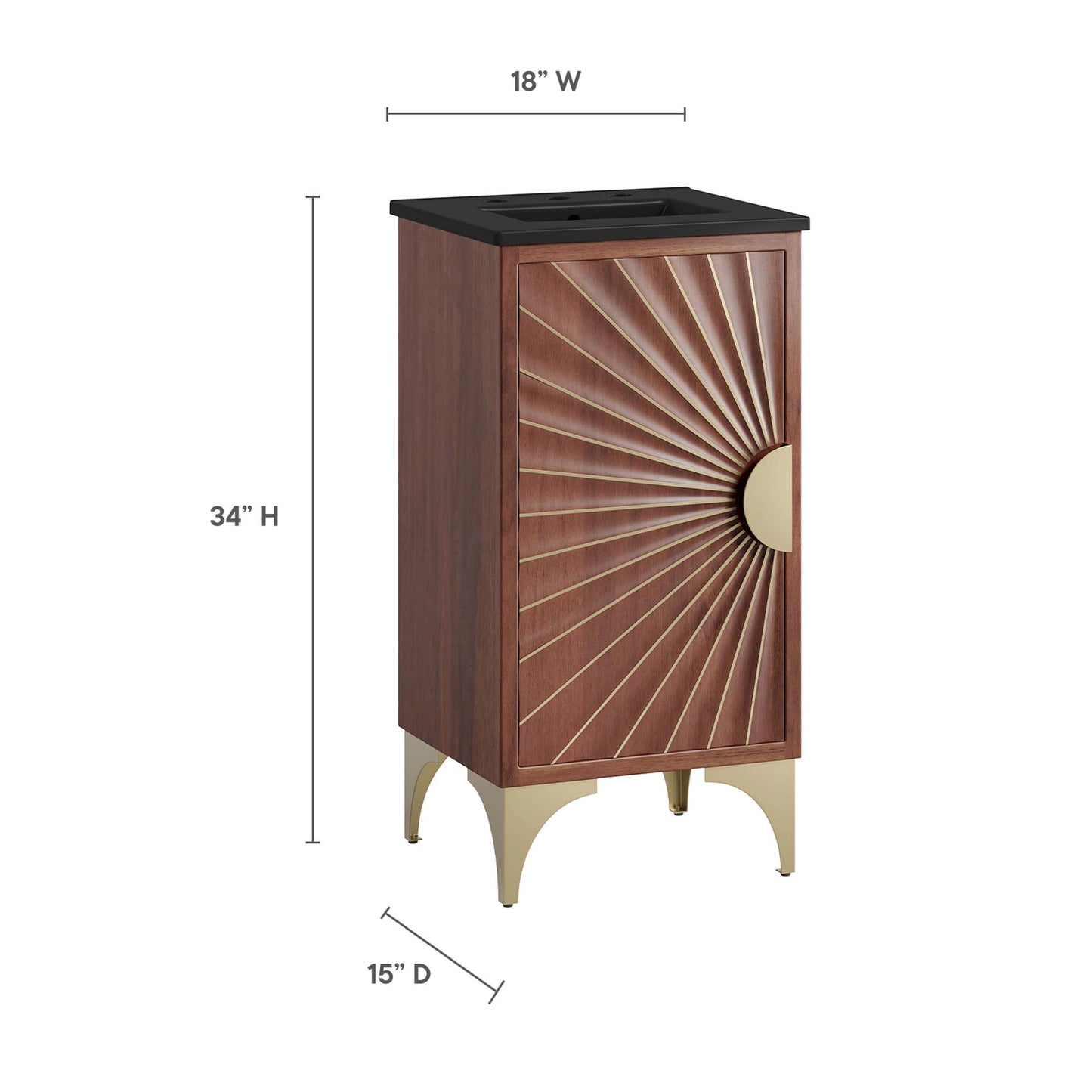 Daylight 18" Bathroom Vanity by Furniture For America