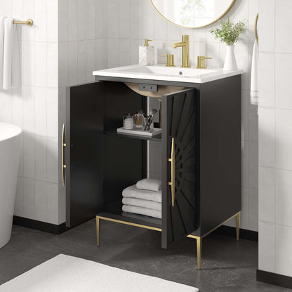 Awaken 24" Bathroom Vanity by Furniture For America