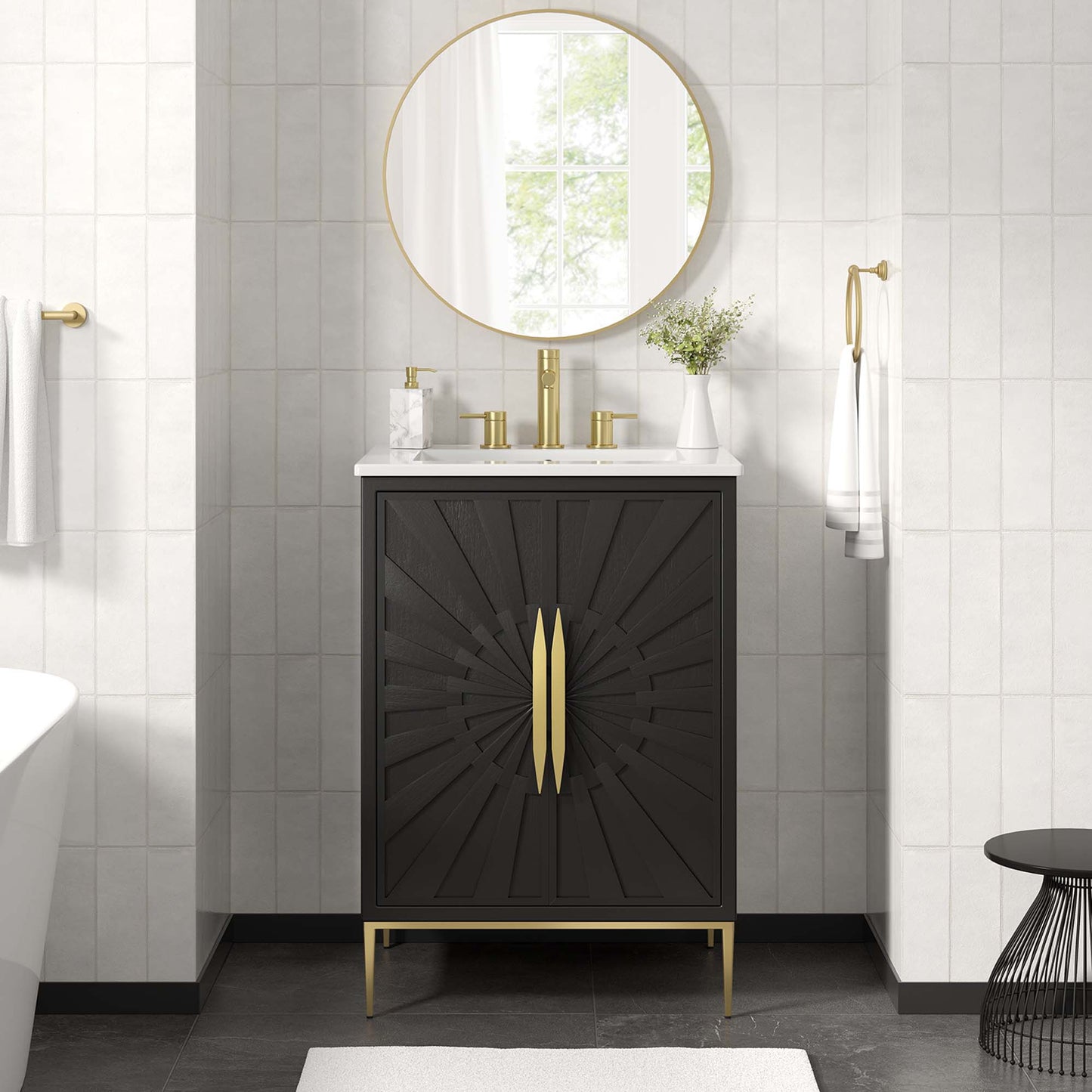 Awaken 24" Bathroom Vanity by Furniture For America