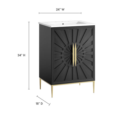 Awaken 24" Bathroom Vanity by Furniture For America