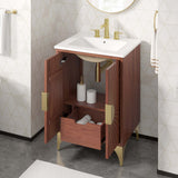 Ridge 24" Bathroom Vanity in White Walnut