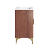 Ridge 24" Bathroom Vanity in White Walnut