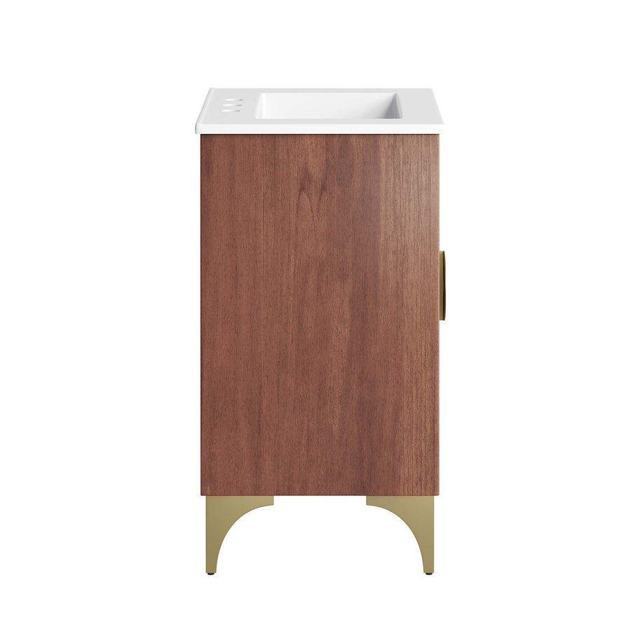 Ridge 24" Bathroom Vanity in White Walnut