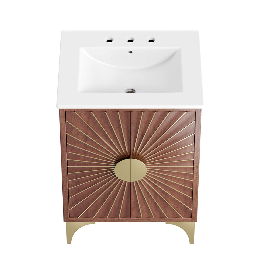 Ridge 24" Bathroom Vanity in White Walnut