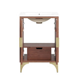 Ridge 24" Bathroom Vanity in White Walnut