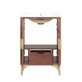 Ridge 24" Bathroom Vanity in White Walnut