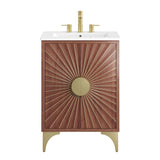 Ridge 24" Bathroom Vanity in White Walnut