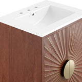 Ridge 24" Bathroom Vanity in White Walnut