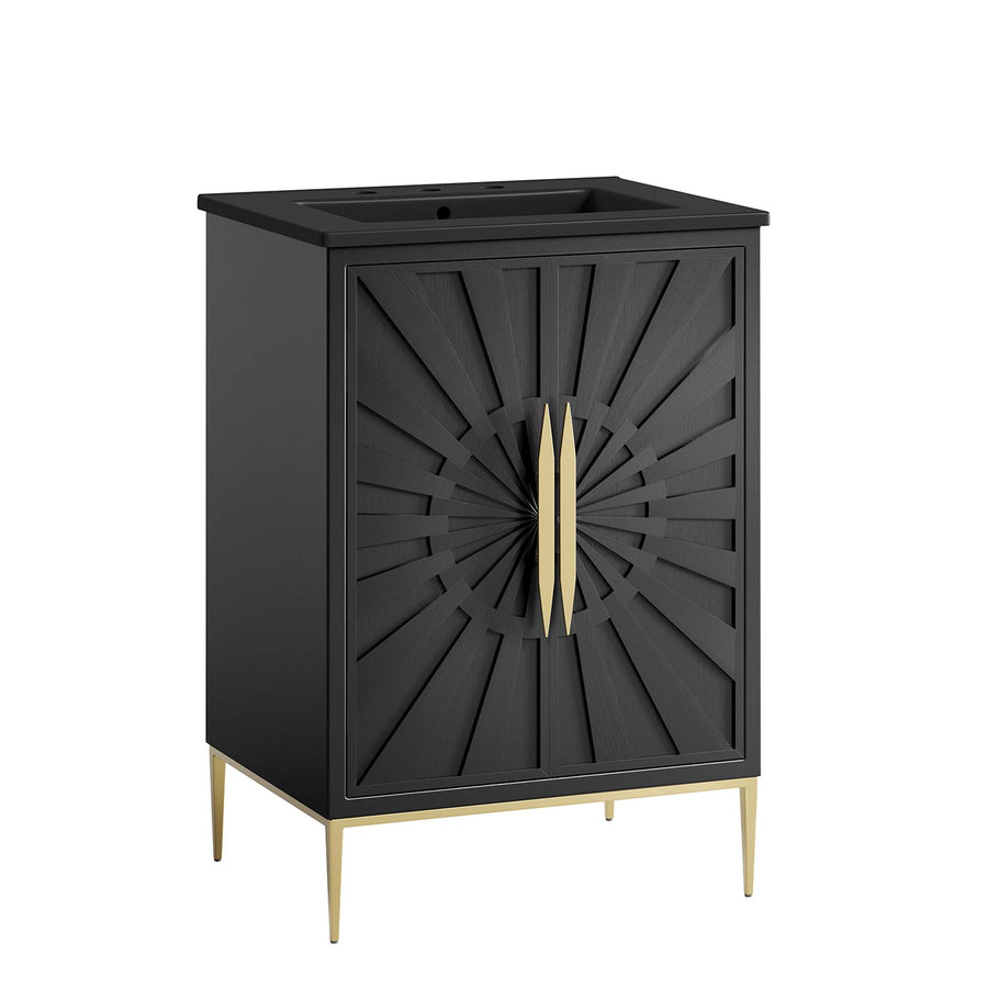Briar 24" Bathroom Vanity in Black Black