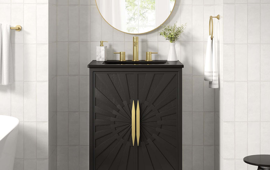 Briar 24" Bathroom Vanity in Black Black