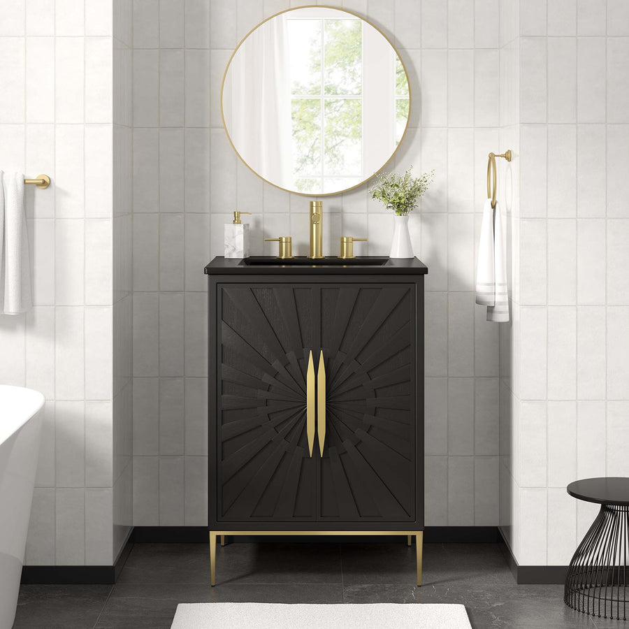 Briar 24" Bathroom Vanity in Black Black